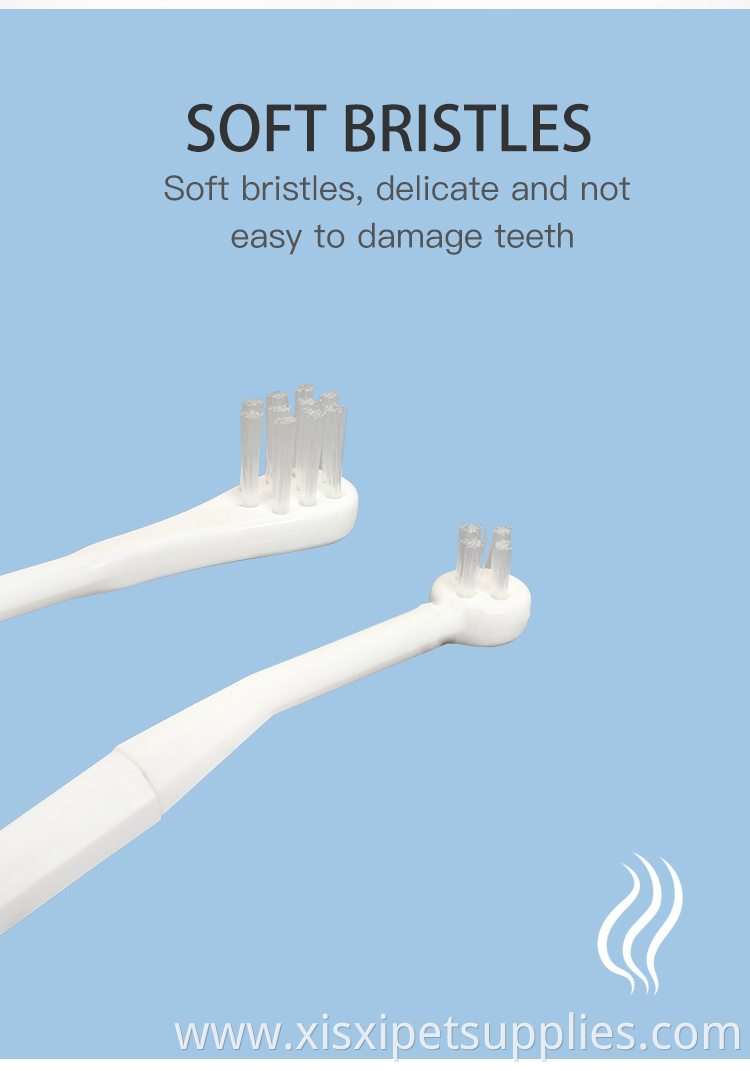 Factory Wholesale 3 In 1 Dog Dental Care Pet Toothbrush Set Dog Tooth Brushes Cat Toothpaste ToothBrush